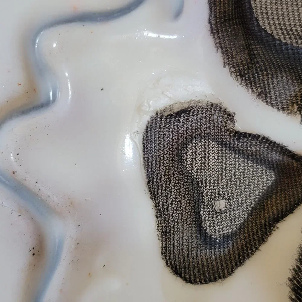 Easter Unlimited Inc mask Ghost Face Wavy Smile Mouth (signed capital letters)